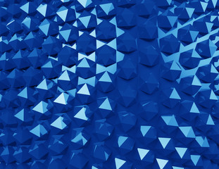 Abstract geometric style blue background
