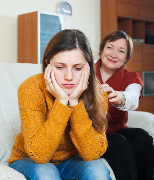 Mature woman tries reconcile with  adult daughter