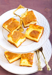 Pumpkin cheesecake bars