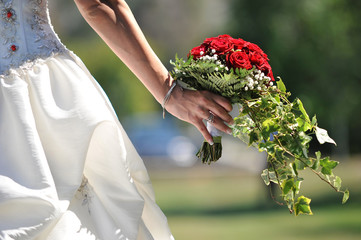 Bouquet della sposa al matrimonio