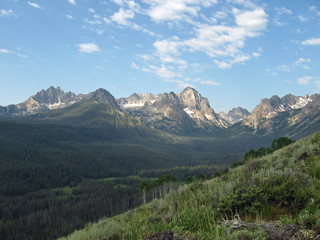 Sawtooth Range in Idaho