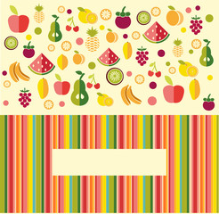 Fruits background - Illustration