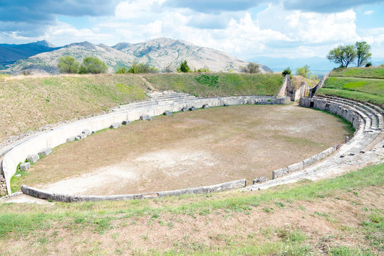 Alba Fucens, the amphitheater, Abruzzo Italy
