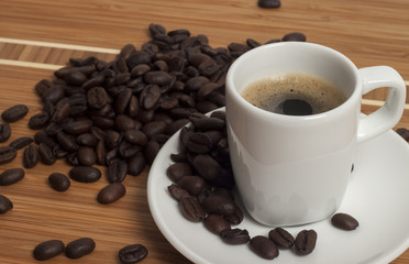 Coffee and beans