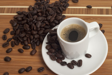 Coffee and beans