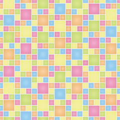 整列する正方形のテクスチャ(カラフル)