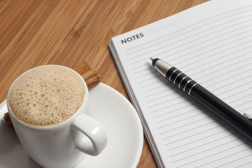 Cappuccino with cinnamon