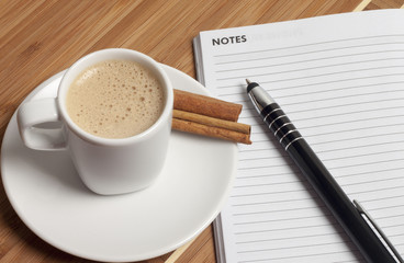 Cappuccino with cinnamon