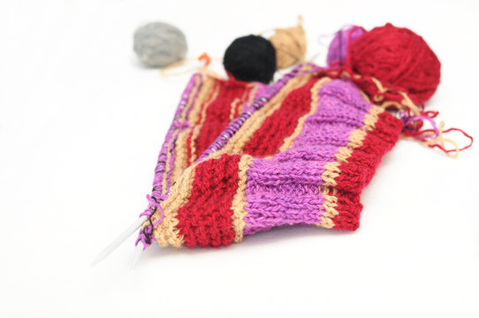 needle knitting and yarns