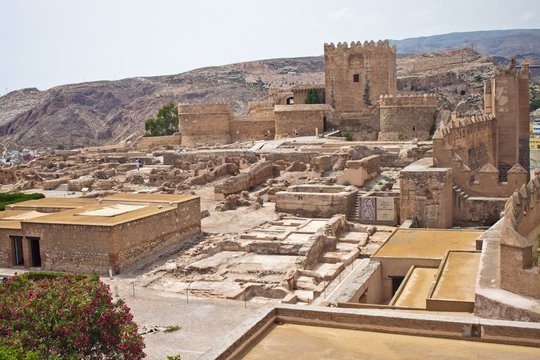 Old fortress Alcazaba in Almeria
