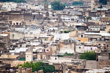 Obraz premium Aerial view of Fes