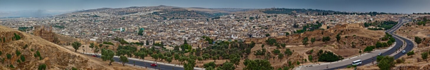 Fototapeta na wymiar Panorama of Fes