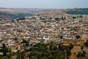 Obraz premium Aerial view of Fes
