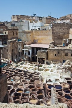 Tannery souk in Fez
