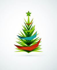 Christmas tree modern geometric design