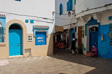 Street in a medina of Asilah