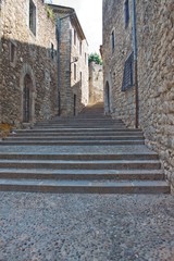 Fototapeta na wymiar Street in historic centre of Girona