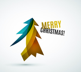 Christmas tree modern geometric design