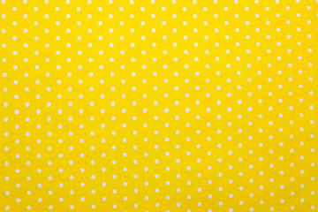 yellow polka dot fabric - obrazy, fototapety, plakaty
