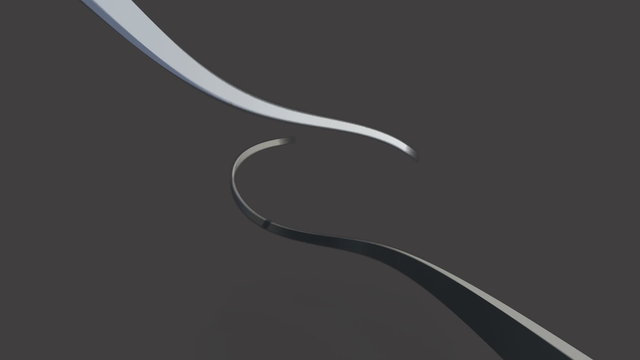 White lines swirling on grey background