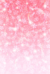 桜　年賀状　背景