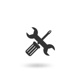 tools icon on white background