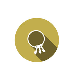 keyring or keychain. Vector