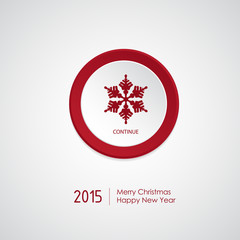 Merry Christmas card with long Shadow.