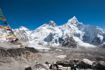 Fotobehang Mt. Everest from Kala Pala Patthar, Nepal © ykumsri