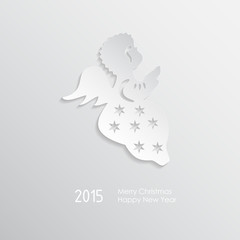 Merry Christmas card with Shadow.