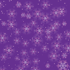 Christmas and New Year shimmering background with snowflakes