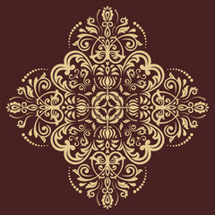 Damask Seamless  Pattern. Orient Background