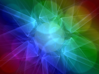 Colorful fractal shine