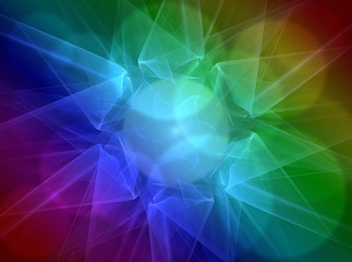 Fototapeta premium Colorful fractal shine
