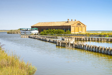 Old fishing home in the Comacchio's valleys