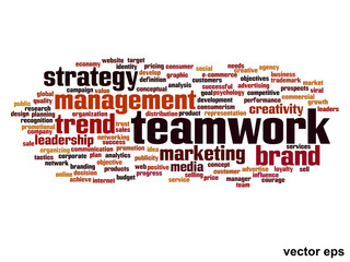 Obraz premium Vector onceptual business word cloud