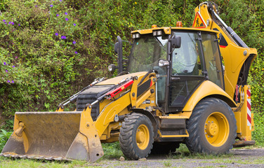 pelleteuse, chargeuse, engin de travaux publics