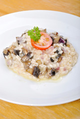 Risotto with mushrooms