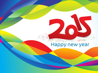 abstract artistic colorful new year background