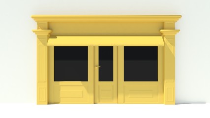 Sunny Shopfront with large windows