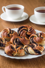 Buns on a plate
