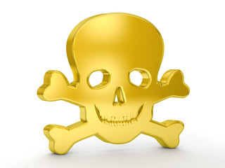 gold skull symbol
