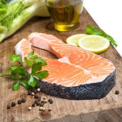 Trancio di salmone fresco