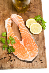 Trancio di salmone fresco