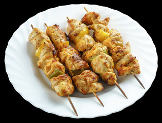 Chicken on skewers
