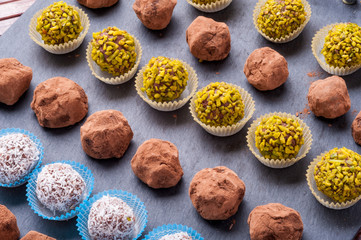 Praline di cioccolato casalinghi
