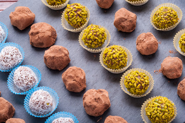 Praline di cioccolato casalinghi