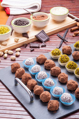 Praline di cioccolato casalinghi