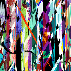 abstract background, with strokes, splashes and geometric lines