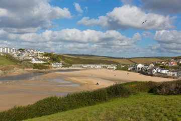 Porth beach Newquay Cornwall England UK